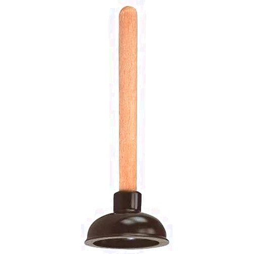 Rocky Mountain Goods Small Drain Plunger - Perfect Size for Unclogging Slow Sinks, Drains, Tubs and Showers - 9” Solid Wood Handle - Unclogs Sinks and Drains Better Than Toilet Plunger