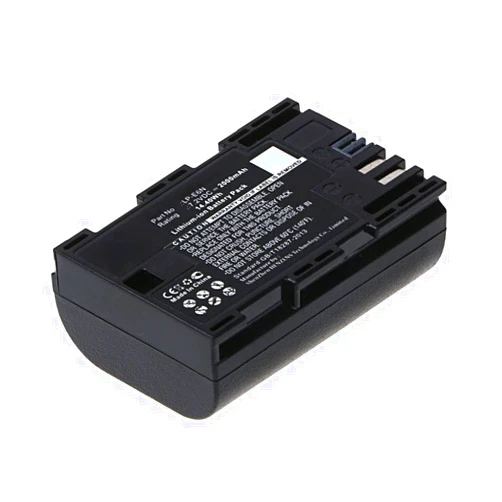 Synergy Digital Camera Battery, Compatible with Canon EOS 5D Mark IV Digital Camera, (Li-ion, 7.2V, 2000mAh) Ultra High Capacity, Replacement for Canon LP-E6N Battery