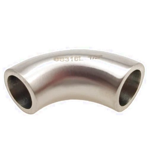 JOWIN Stainless Steel 316L Sanitary Fitting 90 Degree Polished Weld Elbow 1/2