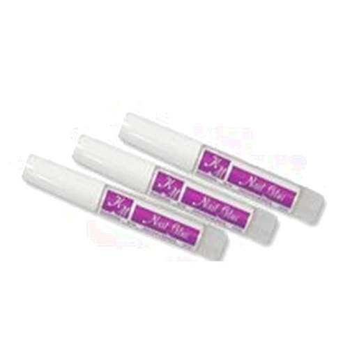 Premiere Salon and Nail Supply KM Nail Glue 0.07oz, 25 count, In less than three seconds, create a strong bond that lasts with KM Nail Glue. Our glue fuses quickly to the nail and will not peel off.