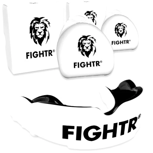FIGHTR® Premium Mouth Guard - for Excellent Breathing & Easy to fit | Sports Mouth Guard for Boxing, MMA, Football, Lacrosse, Hockey and Other Sports | incl. hygienic Box