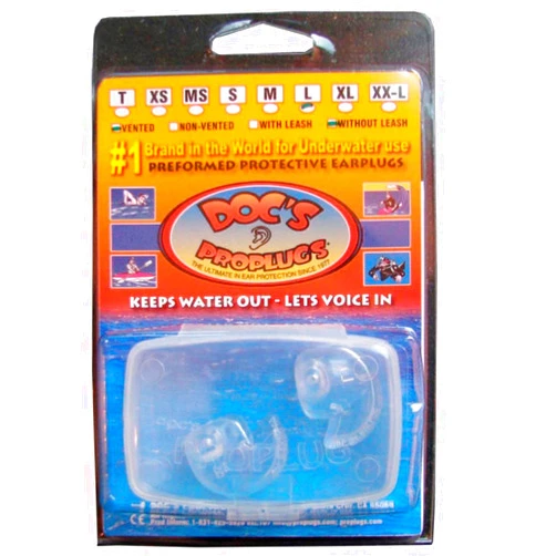 Doc's ProPlugs (Pair) Clear - Sm/Med