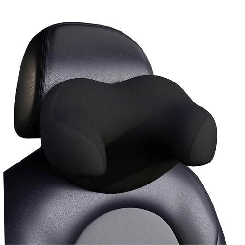 HOLDCY Car Seat Headrest Pillow, Ergonomic Design Memory Foam Neck Support Pillow Head, for Support to Our Necks, Shoulders, and Heads, for Sleeping and Resting in Home, Work, Car (Black)