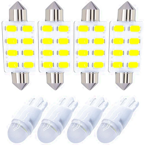 Yoper White Interior LED Light Package Kit Compatible with Ford F-150 1997-2014 F-250 F-350 F-450 F-55 2000-2014 Replacement Bulbs 12pcs