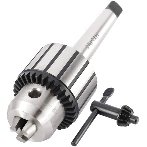 TOPINCN Key Type Drill Chuck MT2 Connecting Rods with Carbon Steel 1-13mm Capacity Stable for Centering, Tapping, Reaming for Metal and Wood Lathes
