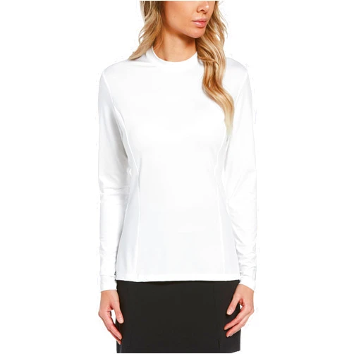 PGA Tour Women's UPF 50 Solar Block Long Sleeve Golf Crew Shirt