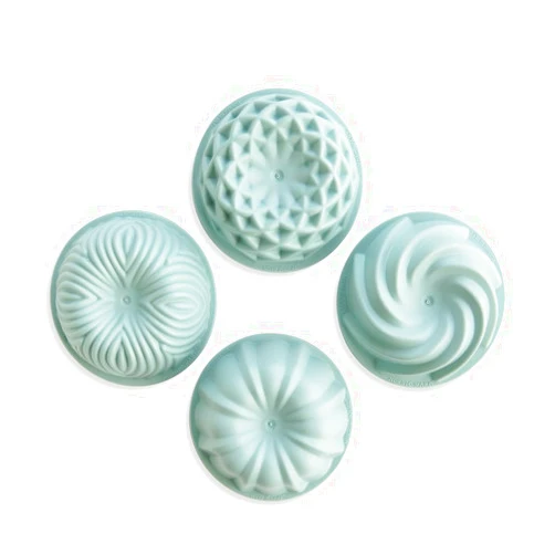 Nordic Ware Micro Mini Bundt Set, Four 1-Cup Servings, Sea Glass