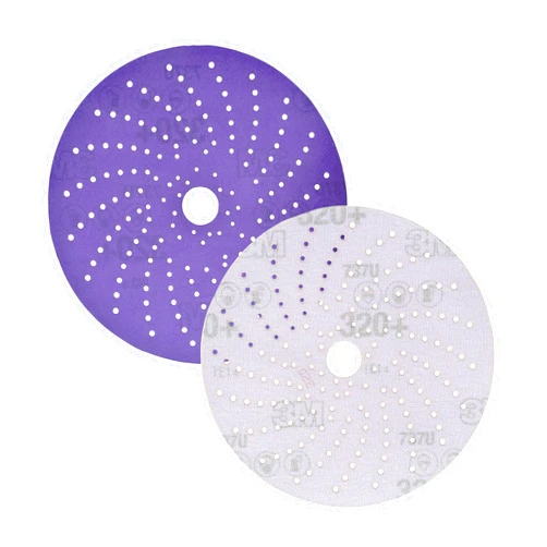 3M Cubitron II Hookit Clean Sanding Abrasive Disc 31483, 6 in, 320+ Grade, Pack of 50 Discs, Virtually Dust-Free, High Performance, Long Lasting, Multi-Hole Pattern, Feather Edging, Stock Removal