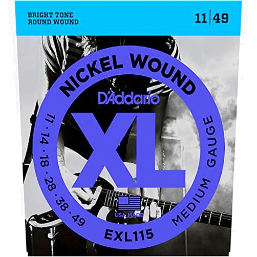 D'Addario EXL115 Nickel Blues/Jazz Electric Guitar Strings