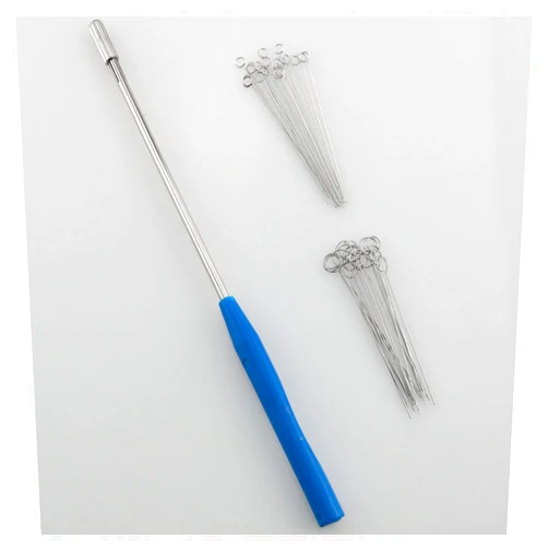 ZZHXSM Inoculating Loop Kit Reusable Inoculation Loops with 40 Replaceable Nickel Chromium Alloy Needle Tip Inoculation Rings