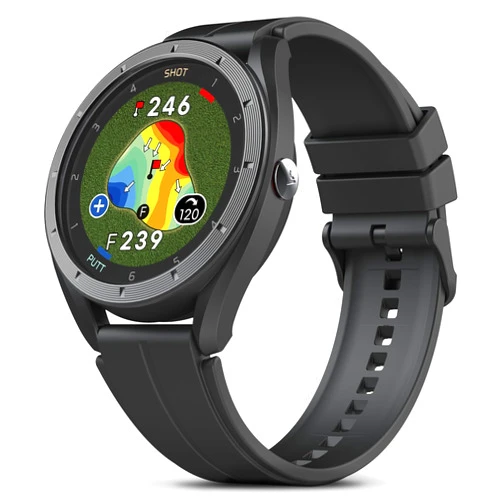 Voice Caddie T11 LT GPS Golf Watch LCD Display with Green Undulation No Monthly Subscription Slope Mode 40K+ Preinstalled Courses, Course View, Practice Tempo Mode, Putt View 1.2