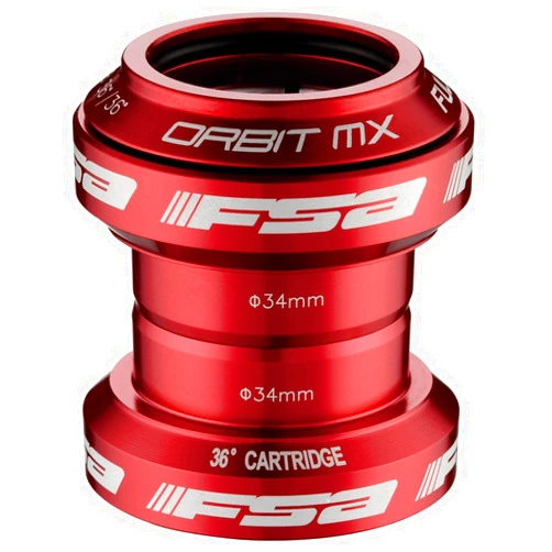 FSA Orbit MX Threadless 1-1/8 Headset, Red