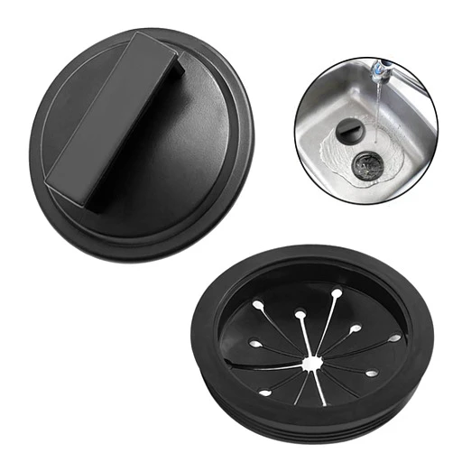 OWMOSYX Garbage Disposal Splash Guard 3 Inch Sink Stopper for Garbage Disposal, Universal Kitchen Rubber Food Waste Disposer Splash Guard Drain Plug for Whirlaway, Waste King, Sinkmaster and Ge Models
