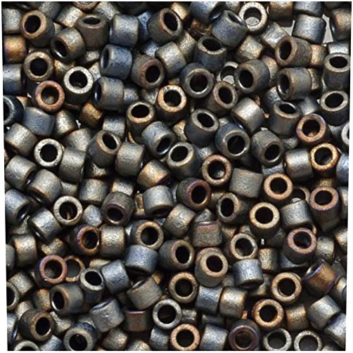 Miyuki Delica Seed Beads 11/0 Matte Silver Grey Metallic DB307 7.2 Grams