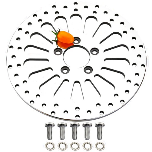 BLCYANUE 11.8'' 1pcs Rear Brake Rotor for Harley Davidson Touring Models,Electra Glide,Road Glide,Road King,Trike Street Glide,Ultra Limited,Mirror Polished Stainless Steel No Rust Motorcycle Rotors
