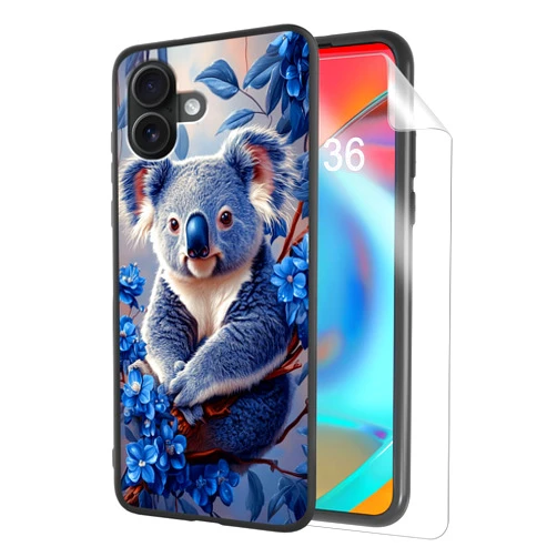 HJCYXJLK for iPhone 17 Phone Case, Soft TPU Shockproof Full Body Protection Cover 6.1