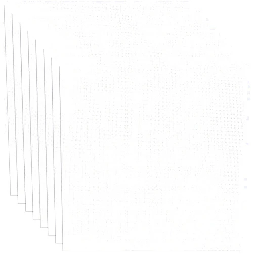 Caydo 10 x 10 Inch Aida Cloth, 8 Pieces 14 Count White Cross Stitch Cloth for Embroidery Projects and Handmade Needlework