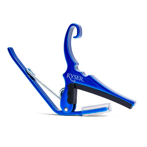 Kyser Quick-Change Guitar Capo for 6-string acoustic guitars, Blue, KG6UA