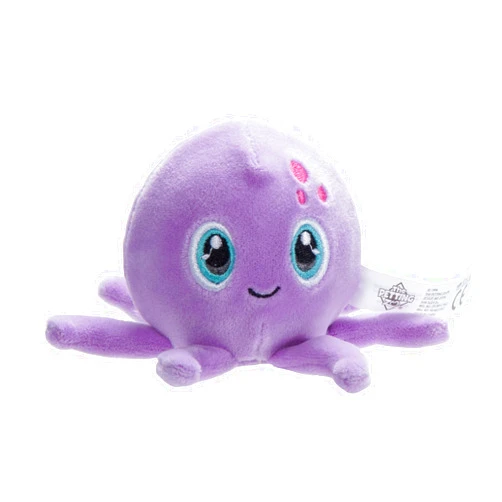 The Petting Zoo Purple Octopus Stuffed Animal Plushie, Gifts for Kids, Squishiez Sealife Animal Squeeze Toy, Octopus Plush Toy, 3 inches