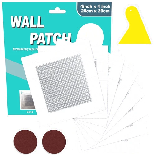 Mckanti 8 Pack 4 Inch Drywall Repair Kit, Aluminum Drywall Patch Wall Repair Patch Kit, Large Hole Patch Repair for Drywall,Heavy Duty Dry Wall Hole Repair Patch