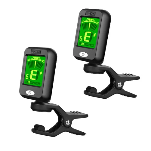 JOYO Clip on Tuner Digital Electronic Tuner for Guitar, Bass, Ukulele, Violin, Mandolin, Banjo Acoustics Calibration Tuner (JT-09 2PCS)