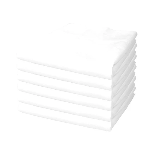 ShanDreamz 100% Cotton Percale Pillowcases, Breathable Pillow Covers, Airy Light Weight Fabric, Moisture Wicking for Hot Sleepers, Best for Home Spa & Hotel (White Queen/Standard 20