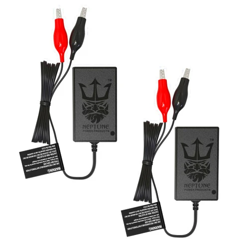 Neptune Power Products Smart Battery Charger NTBC1000 Replacement For Battery Tender Junior 12V Charger/Maintainer: Automatic 12V For Powersports Motorcycle, ATVs, and More (2)