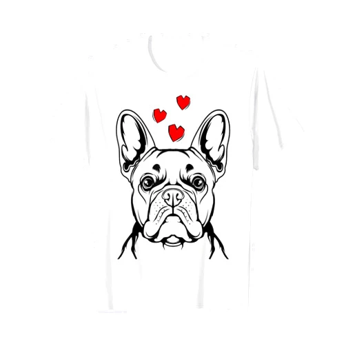Süße Französische Bulldoggen Geschenke French Bulldog Love Frenchie Woman Gifts T-Shirt