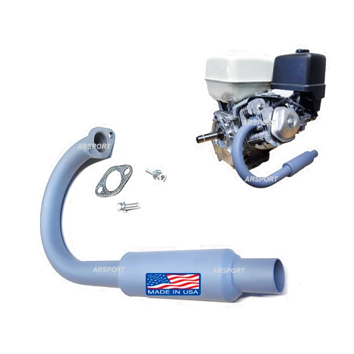 ARSPORT Exhaust Muffler pipe replacement for: Predator Max 459cc & Predator 301 or 420. GX240, GX270, GX390