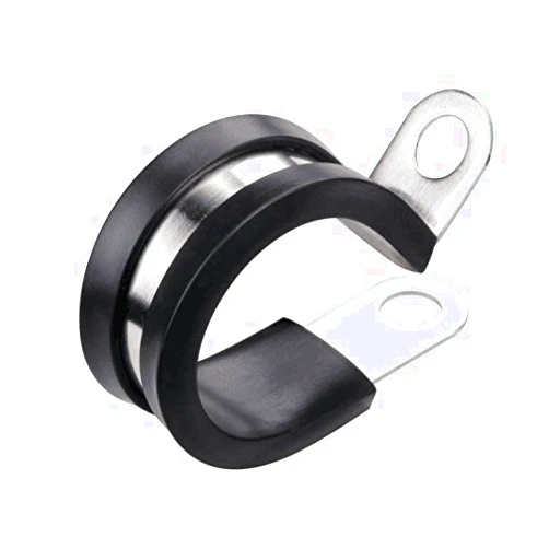 LOKMAN 20 Pack 1 Inch Stainless Steel Cable Clamp, Rubber Cushioned Insulated Clamp, Metal Clamp, Tube Holder for Tube, Pipe or Wire Cord Installation