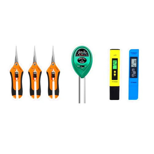 VIVOSUN PH Meter, TDS and EC Meter, Soil Tester Combo and 3-Pack 6.5 Inch Gardening Hand Pruner