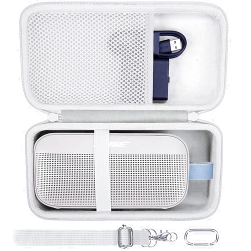 co2CREA Hard Travel Case Replacement for Bose New SoundLink Flex 2nd Gen/Bose SoundLink Flex Bluetooth Portable Speaker (Fog Grey Case)