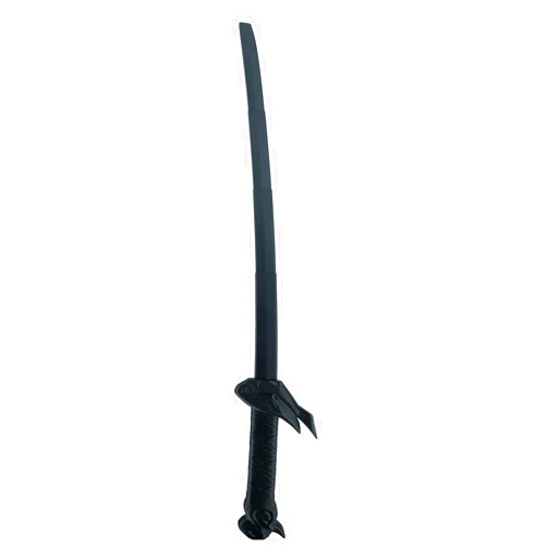 FESVASDEE 3D Printed Retractable Samurai Sword Fidget Toy Model for Decompression and Creative Play - Unique Plastic EDC Gift Medium Unforgiven Sword Black