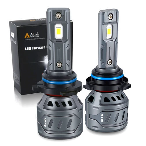 Alla Lighting 8000Lms HB4 9006 LED Fog Lights Bulbs, 6000K Xenon White Lamps' Replacement for Automotive Cars, Trucks