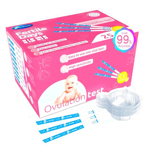 HEAL-CHECK Ovulation Tests, Ovulation Test Strips for Women, HEAL-CHECK Bulk Ovulation Predictor Kit with Urine Cup, Accurate Fertility Tests at Home, Individually Wrapped, Wide 5mm LH Tests FSA HSA, 25 Count