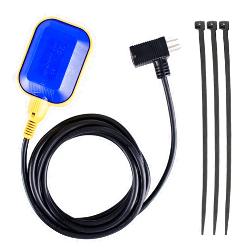 MARSTEK Universal Tethered Float Switch with 10ft Cable - Ideal for Sump Pumps, Water Tanks, Sewage Pools, and More - 16 Amp Maximum Pump Run Current, IP68 Waterproof