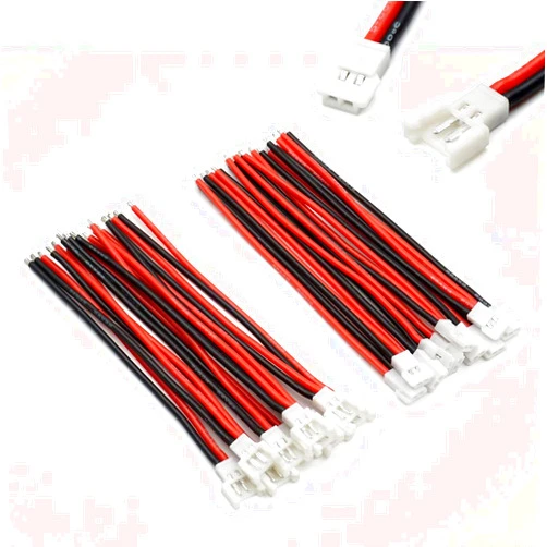 Elechawk 10 Pairs 2.0mm Spade 2P Cable 8cm Lead Plug Connector Male and Female for 1S Lipo Battery Charging Drone Syma X5C X5SW SNAPTAIN S5C