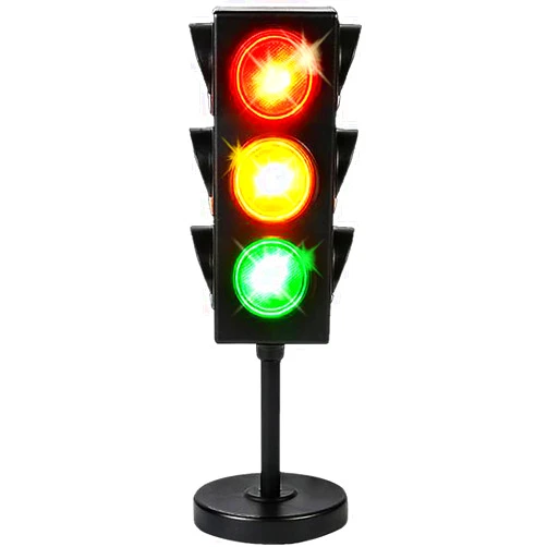 ArtCreativity Traffic Light Table Lamp for Kids, 1 PC, Bedside Lamp with Color Changing LEDs, Cool Nightlight for Girls and Boys, Decorative Lamp for Living Room, Bedroom, or Playroom, 11 Inches