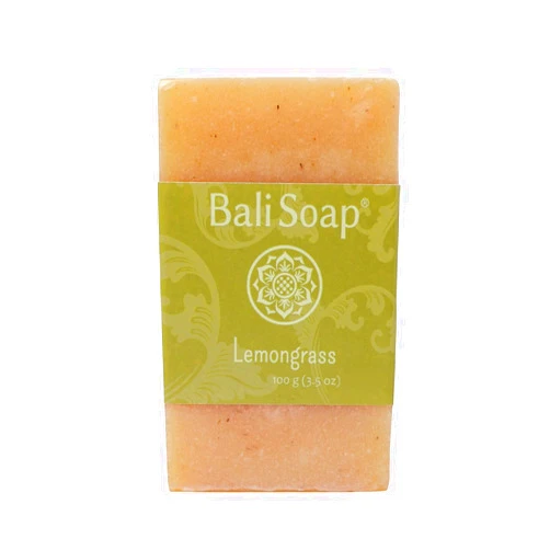 Bali Soap - Lemongrass Natural Soap - Bar Soap for Men & Women - Bath, Body and Face Soap - Vegan, Handmade, Exfoliating Soap - 3 Pack, 3.5 Oz each