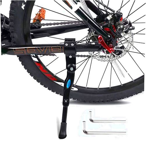 Karetto Bike Kickstand Kids- Adjustable Rear Side Aluminum Alloy Bicycle Stand Kickstand Fit for 16”18