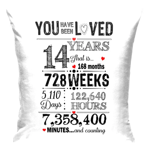 Yiecik Birthday Gift for 14th, 14-Year-Old Girl Gift Ideas - Birthday Gifts for 14-Year-Old Girls, 14th Birthday Decorations for Girls Boys,14th Girl Gifts for Birthday, Pillow Cover 18x18