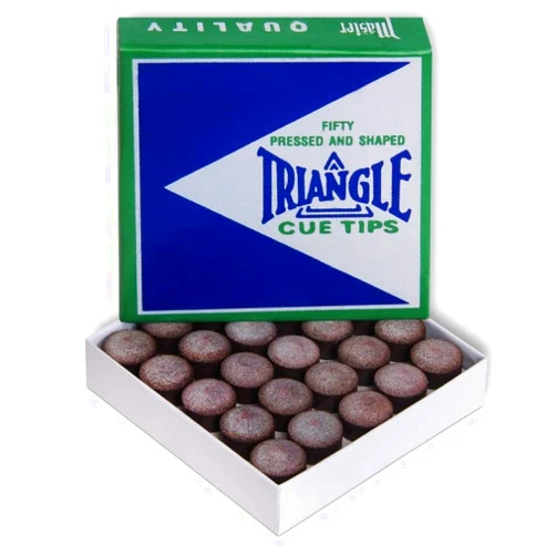 Tweeten Triangle Billiard Pool Cue Tips - 1 Box - 50 Tips - Choose Your Size