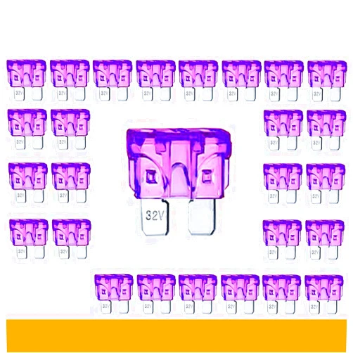 Bluecool Kodobo 100 Pack Auto Fuses 35 AMP ATC/ATO Standard Regular Fuse Blade 35A Car Truck Boat Marine RV - 100Pack (Standard 35A)