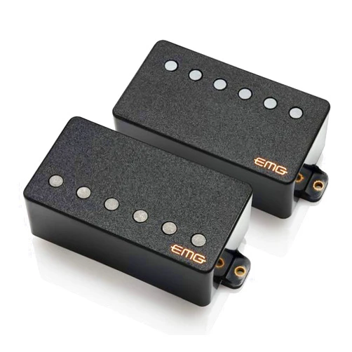 EMG Pickups EMG 57/66 TW Dual Mode Neck and Bridge Pickup Set - F-spaced - Black