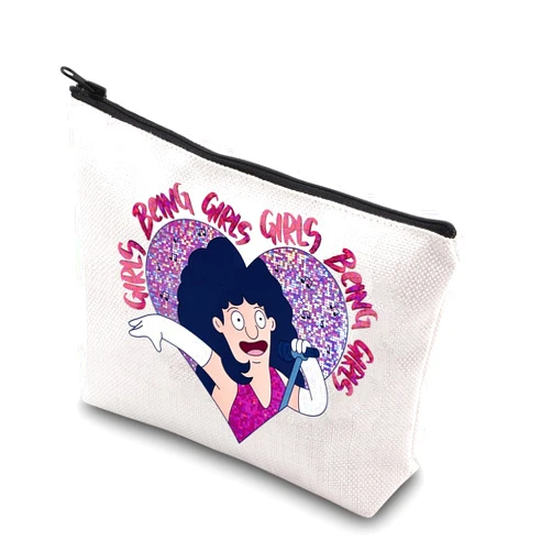TSOTMO TV Show Inspired Makeup Bag TV Show Merchandise Cartoon Lover Zipper Pouch Bag Cartoon Style Gift(GIRLS BEING)