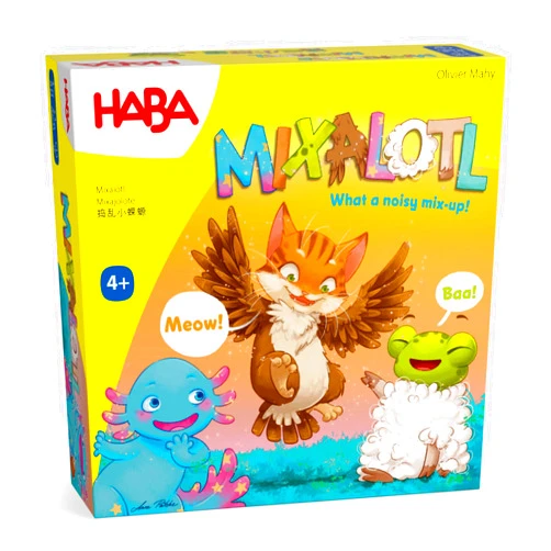 HABA Mixalotl: Fast-Paced Animal Matching Game for Kids Ages 4+, Family Card Game with Mixed-Up Sounds & Reactions, Fun for Children and Adults