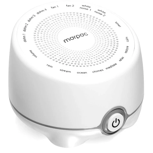 Yogasleep Whish White Noise Sound Machine, 16 Natural & Soothing Sounds, Volume Control for Baby & Adults, Get Office Privacy, Concentration, Sleep Aid, Compact for Easy Travel, Essentials for Nursery
