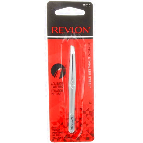 Revlon Deluxe Tweezer With Slant Tip, 1 ea (Pack of 12)