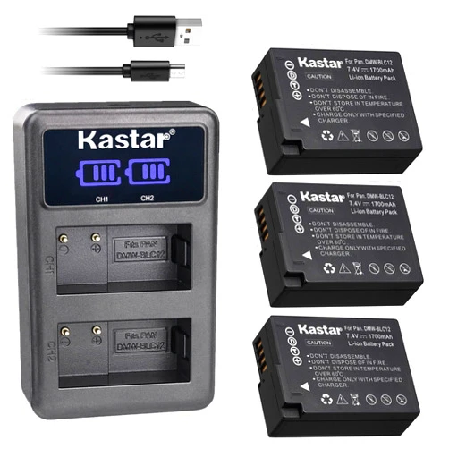 Kastar 3-Pack BP-51 Battery and LED2 USB Charger Compatible with Sigma BP-51 Battery, Sigma dp1 Quattro, dp2 Quattro, dp3 Quattro, Sigma fp Digital Camera