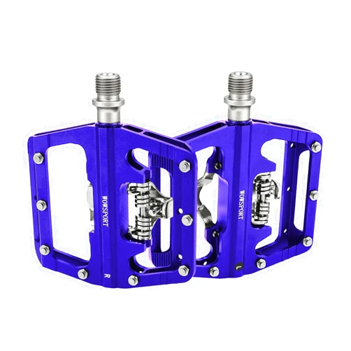 Wowsport MTB Clipless Pedals for Ultimate Performance with Dual-Sided SPD Engagement